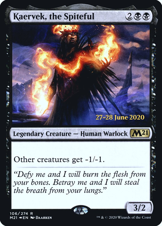 Kaervek, the Spiteful  [Core Set 2021 Prerelease Promos] | PLUS EV GAMES 