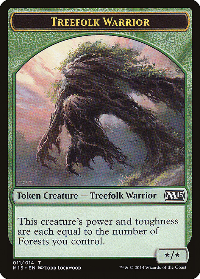 Treefolk Warrior [Magic 2015 Tokens] | PLUS EV GAMES 