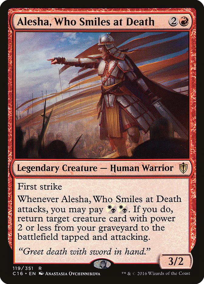 Alesha, Who Smiles at Death [Commander 2016] | PLUS EV GAMES 
