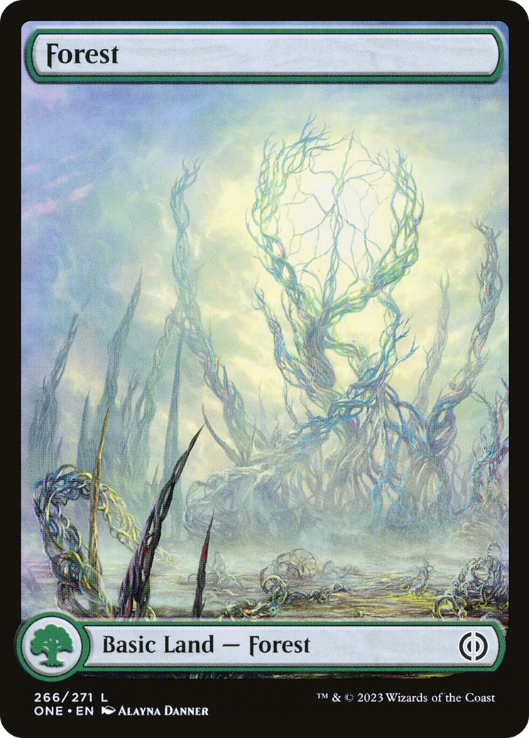 Forest (266) (Full-Art) [Phyrexia: All Will Be One] | PLUS EV GAMES 