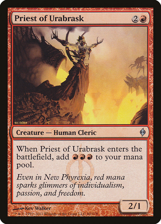 Priest of Urabrask [New Phyrexia] | PLUS EV GAMES 