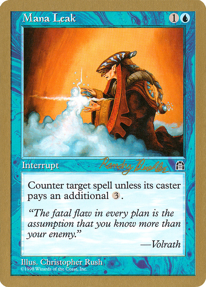 Mana Leak (Randy Buehler) [World Championship Decks 1998] | PLUS EV GAMES 
