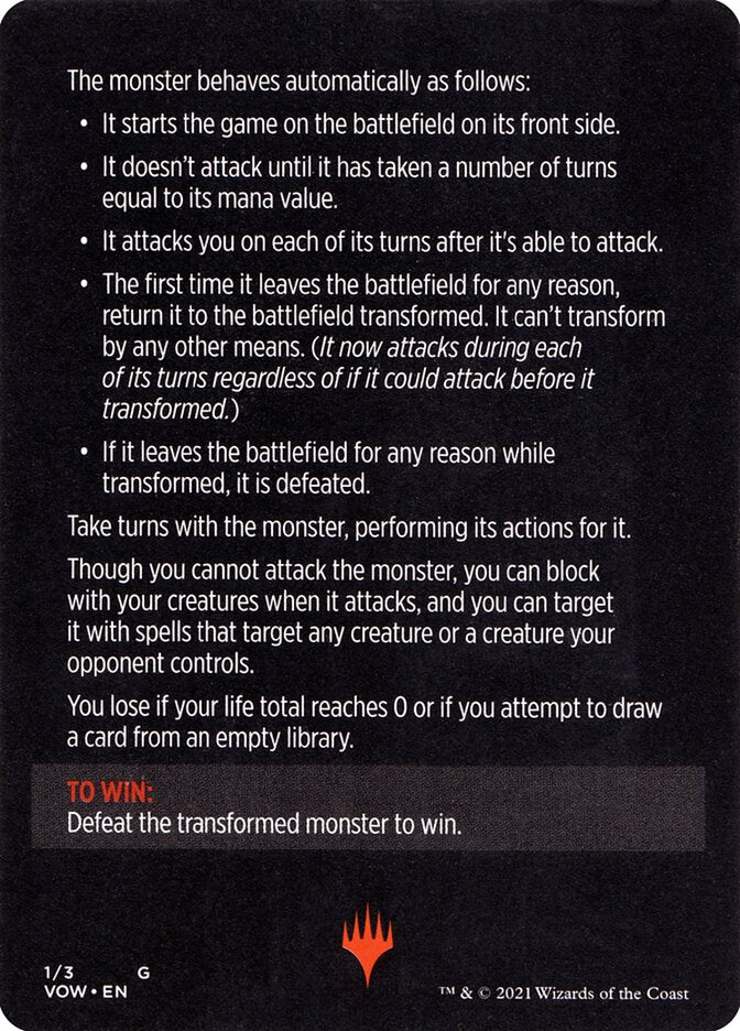 Monster of The Week (Magic Minigame) [Innistrad: Crimson Vow Minigame] | PLUS EV GAMES 