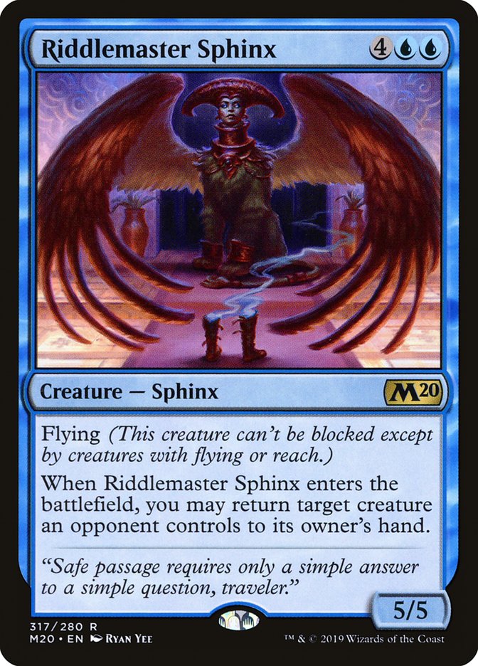 Riddlemaster Sphinx [Core Set 2020] | PLUS EV GAMES 