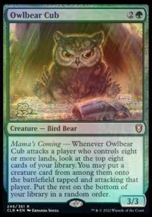 Owlbear Cub [Commander Legends: Battle for Baldur's Gate Prerelease Promos] | PLUS EV GAMES 