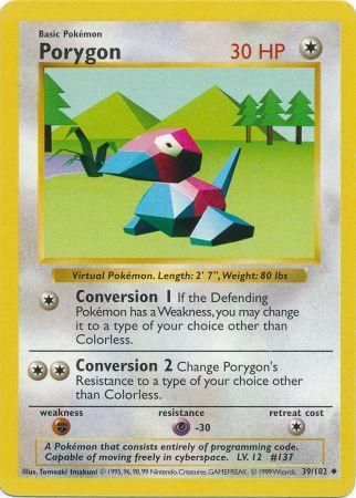 Porygon (39/102) [Base Set (Shadowless)] | PLUS EV GAMES 