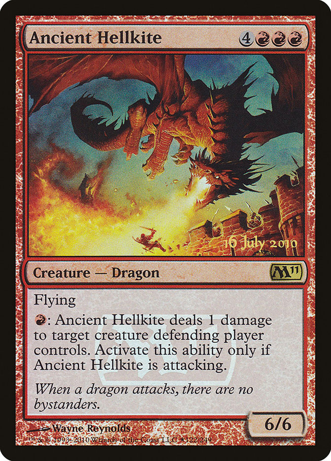 Ancient Hellkite [Magic 2011 Prerelease Promos] | PLUS EV GAMES 