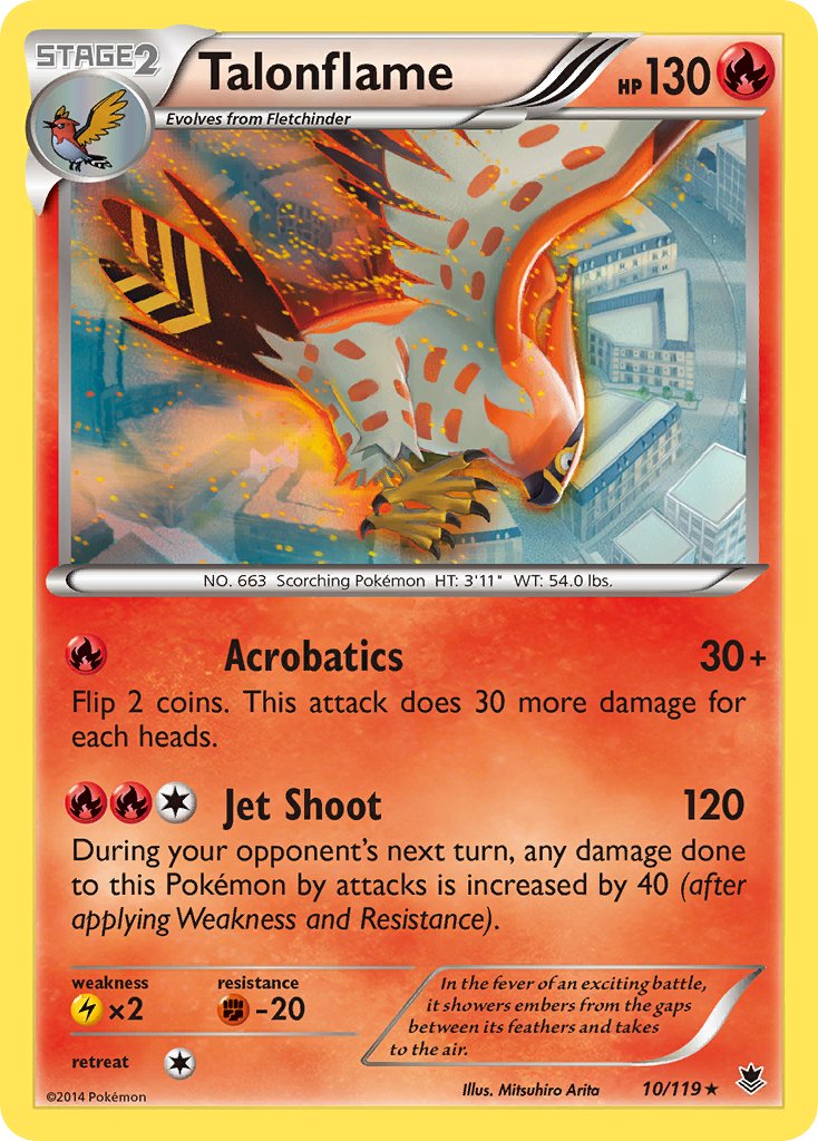 Talonflame (10/119) (Theme Deck Exclusive) [XY: Phantom Forces] | PLUS EV GAMES 