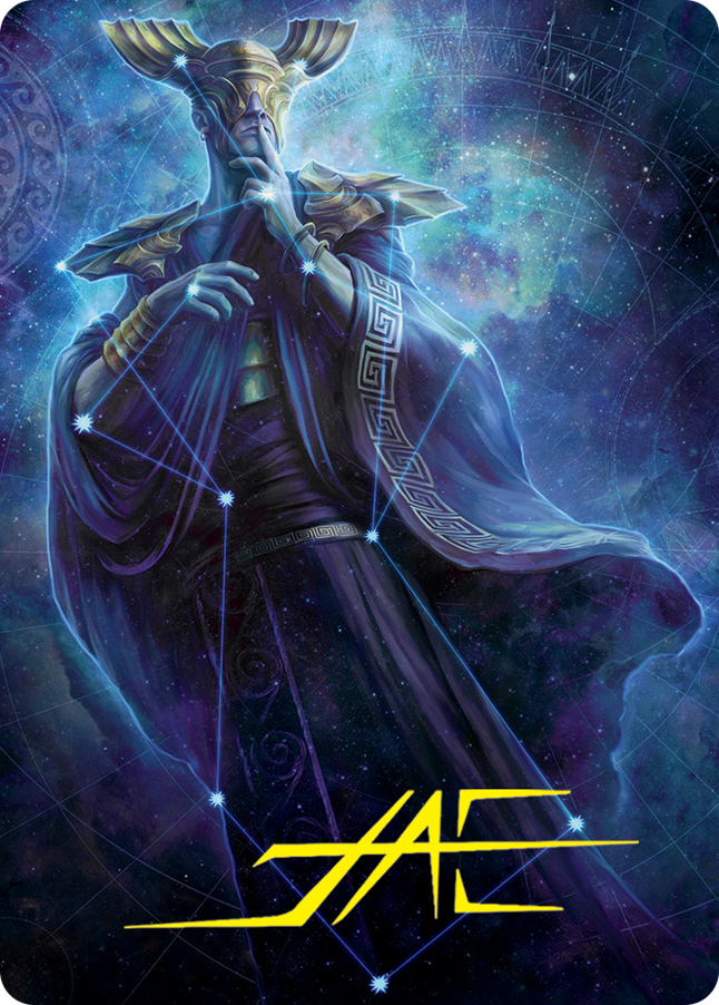 Atris, Oracle of Half-Truths Art Card (Gold-Stamped Signature) [March of the Machine Art Series] | PLUS EV GAMES 