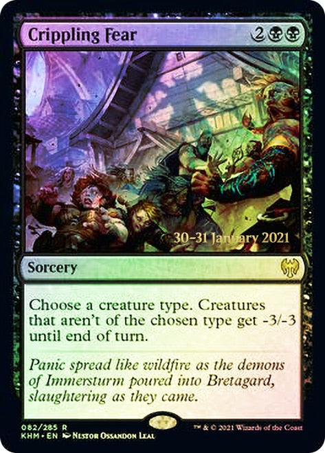 Crippling Fear  [Kaldheim Prerelease Promos] | PLUS EV GAMES 