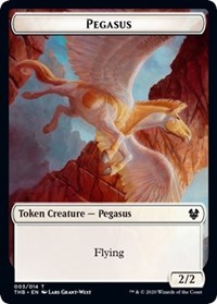 Pegasus // Satyr Double-sided Token [Theros Beyond Death Tokens] | PLUS EV GAMES 