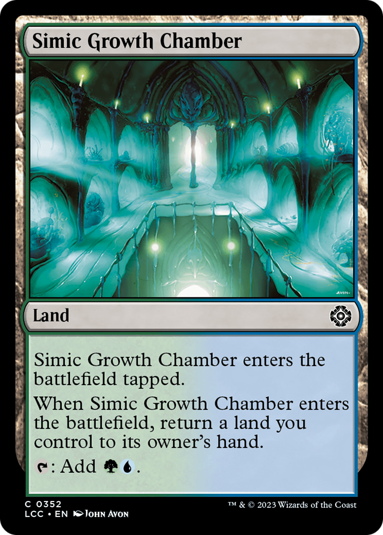 Simic Growth Chamber [The Lost Caverns of Ixalan Commander] | PLUS EV GAMES 