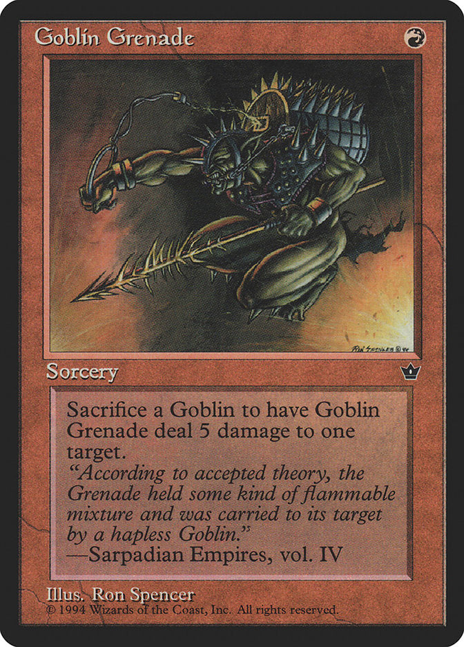 Goblin Grenade (Ron Spencer) [Fallen Empires] | PLUS EV GAMES 