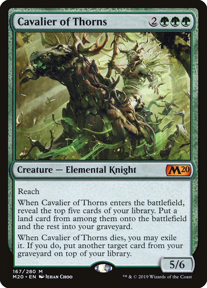 Cavalier of Thorns [Core Set 2020] | PLUS EV GAMES 