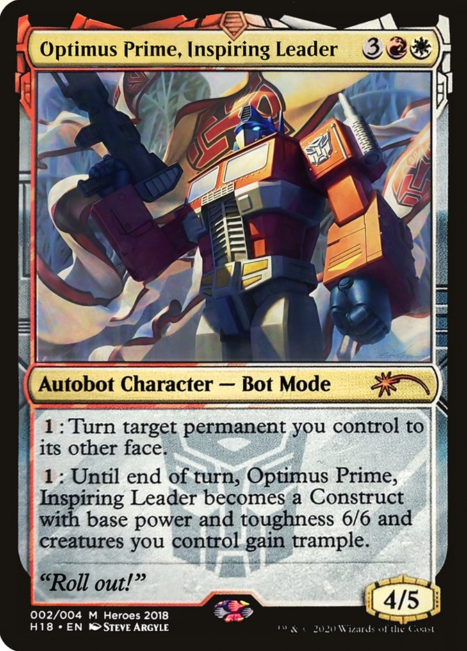 Optimus Prime, Inspiring Leader [Heroes of the Realm 2018] | PLUS EV GAMES 