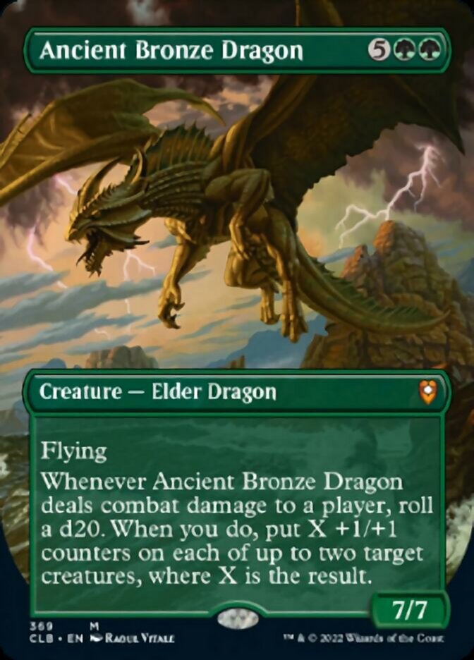 Ancient Bronze Dragon (Borderless Alternate Art) [Commander Legends: Battle for Baldur's Gate] | PLUS EV GAMES 