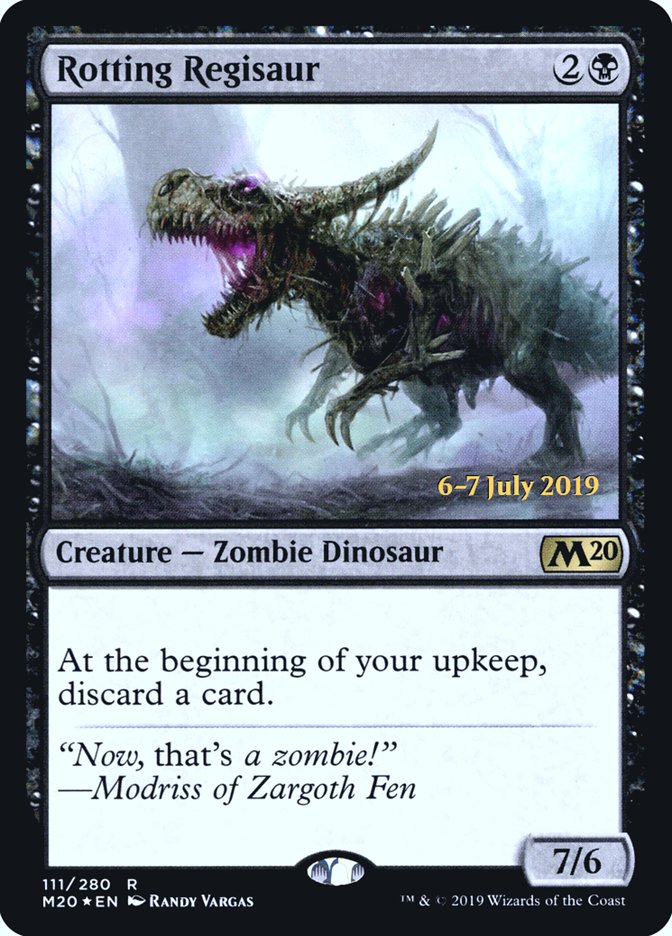 Rotting Regisaur  [Core Set 2020 Prerelease Promos] | PLUS EV GAMES 