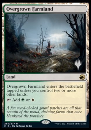 Overgrown Farmland (Promo Pack) [Innistrad: Midnight Hunt Promos] | PLUS EV GAMES 