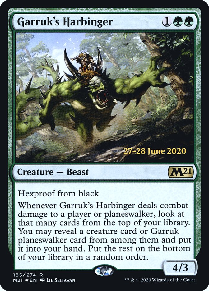 Garruk's Harbinger  [Core Set 2021 Prerelease Promos] | PLUS EV GAMES 