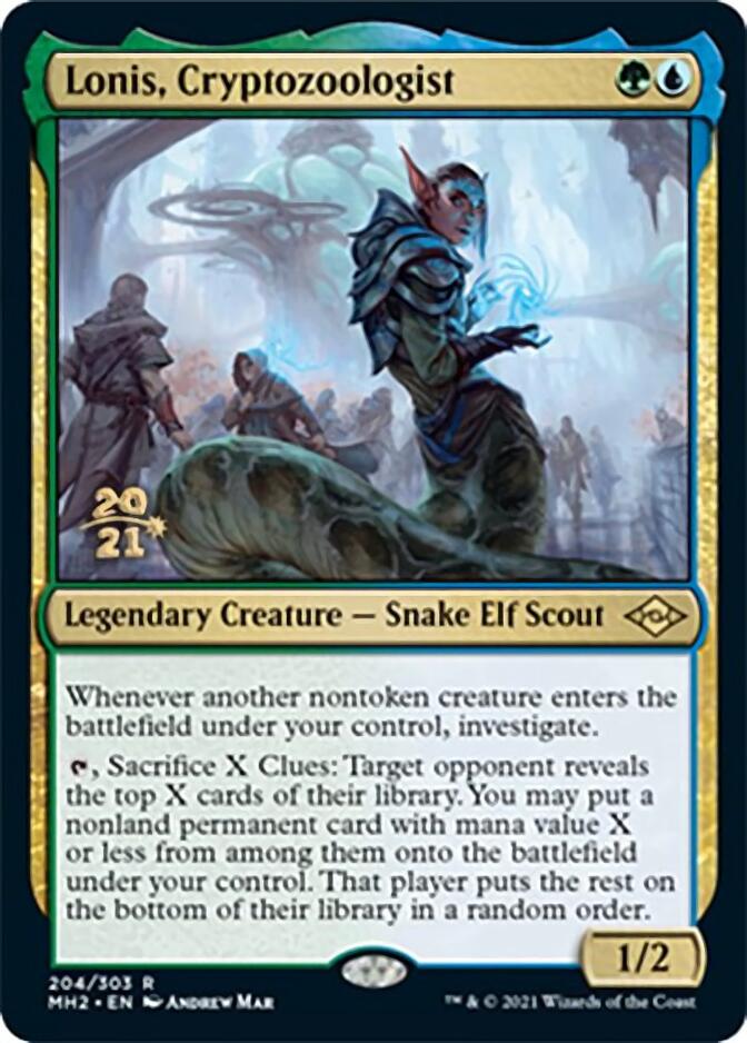 Lonis, Cryptozoologist [Modern Horizons 2 Prerelease Promos] | PLUS EV GAMES 