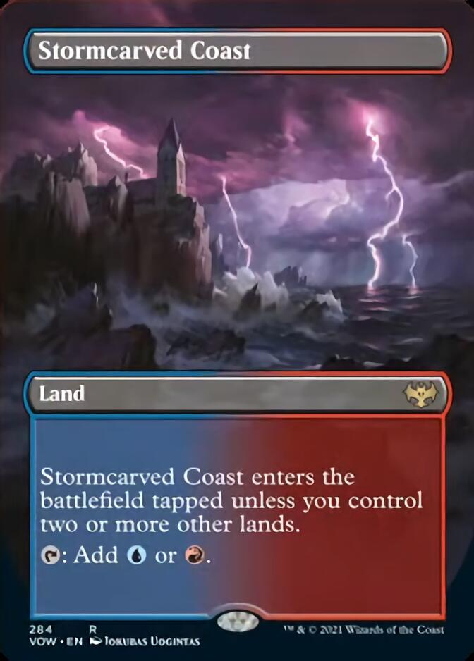 Stormcarved Coast (Borderless) [Innistrad: Crimson Vow] | PLUS EV GAMES 