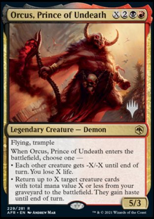 Orcus, Prince of Undeath (Promo Pack) [Dungeons & Dragons: Adventures in the Forgotten Realms Promos] | PLUS EV GAMES 