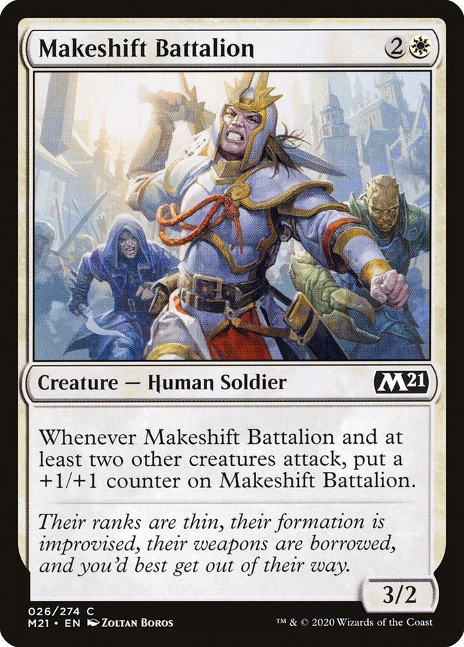 Makeshift Battalion [Core Set 2021] | PLUS EV GAMES 