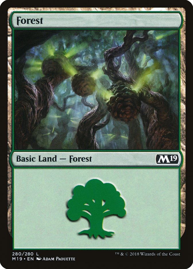 Forest (280) [Core Set 2019] | PLUS EV GAMES 