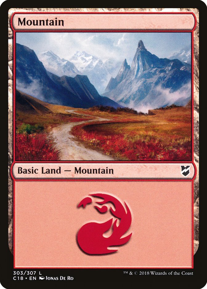 Mountain (303) [Commander 2018] | PLUS EV GAMES 