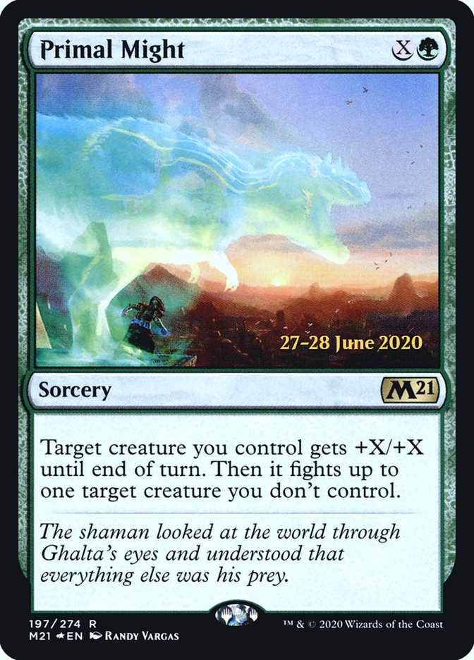 Primal Might  [Core Set 2021 Prerelease Promos] | PLUS EV GAMES 