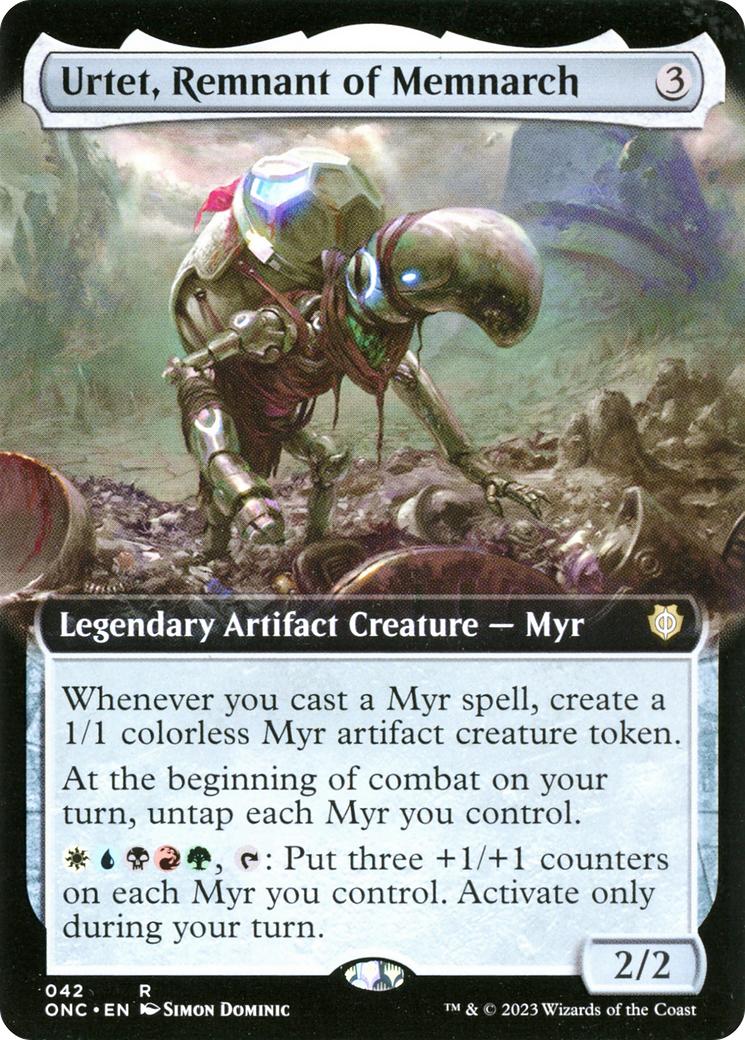 Urtet, Remnant of Memnarch (Extended Art) [Phyrexia: All Will Be One Commander] | PLUS EV GAMES 
