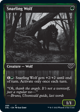 Snarling Wolf (486) [Innistrad: Double Feature] | PLUS EV GAMES 