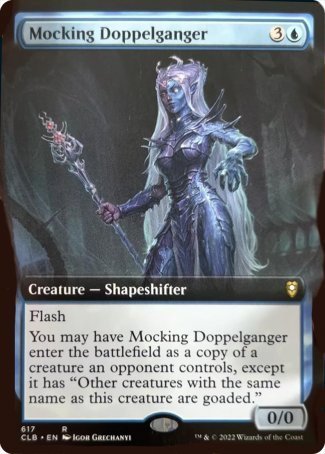 Mocking Doppelganger (Extended Art) [Commander Legends: Battle for Baldur's Gate] | PLUS EV GAMES 