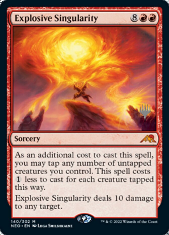 Explosive Singularity (Promo Pack) [Kamigawa: Neon Dynasty Promos] | PLUS EV GAMES 