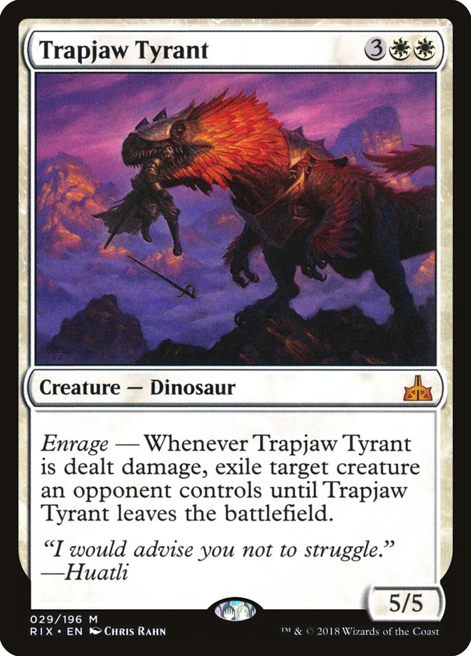 Trapjaw Tyrant [Rivals of Ixalan] | PLUS EV GAMES 