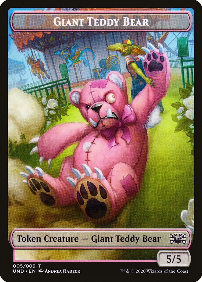 Giant Teddy Bear // Acorn Stash Double-sided Token [Unsanctioned Tokens] | PLUS EV GAMES 