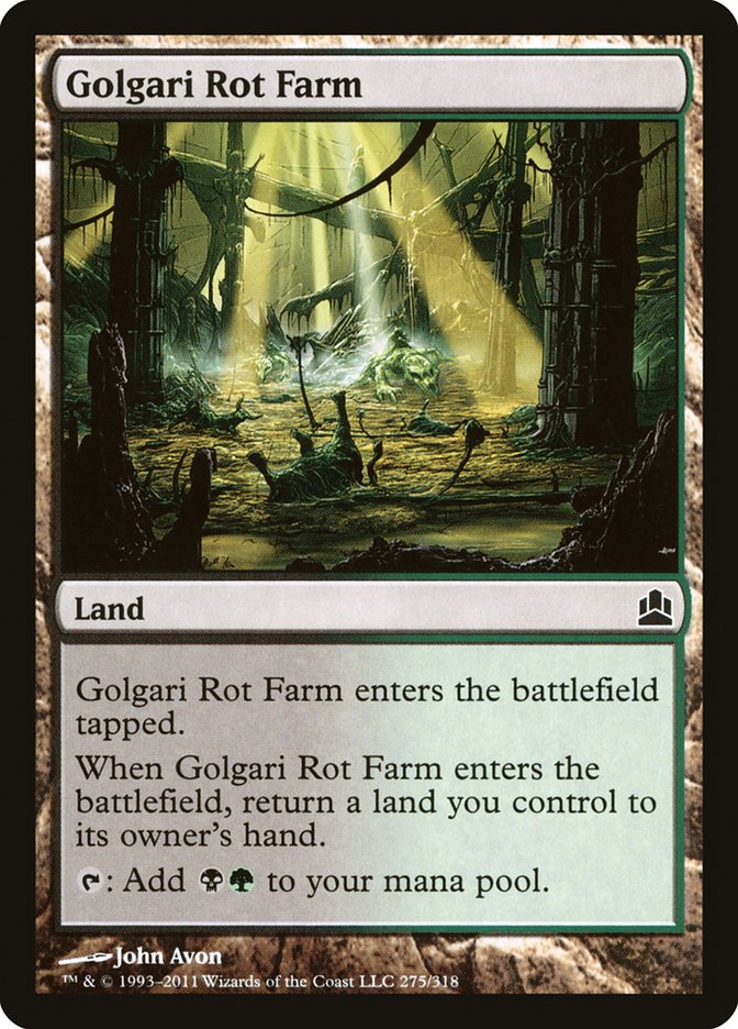 Golgari Rot Farm [Commander 2011] | PLUS EV GAMES 