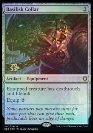 Basilisk Collar [Commander Legends: Battle for Baldur's Gate Prerelease Promos] | PLUS EV GAMES 