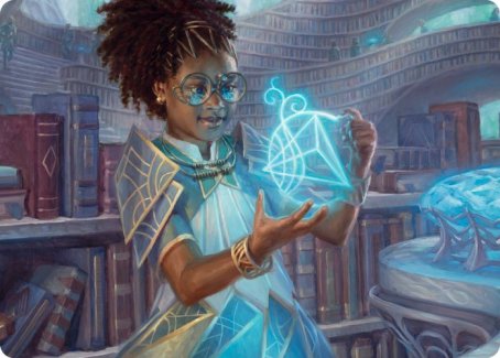 Zimone, Quandrix Prodigy Art Card [Strixhaven: School of Mages Art Series] | PLUS EV GAMES 