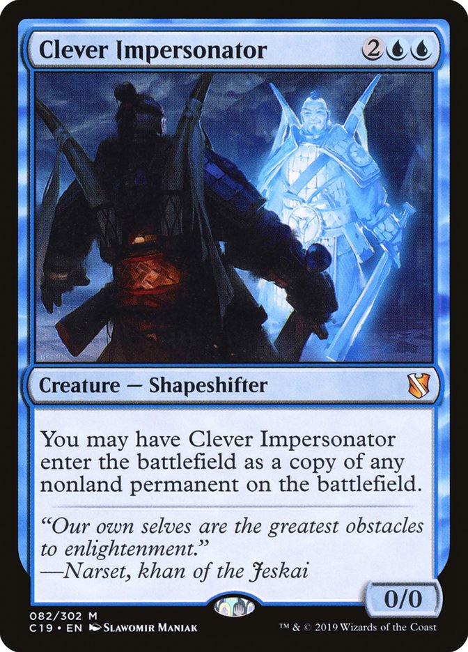 Clever Impersonator [Commander 2019] | PLUS EV GAMES 