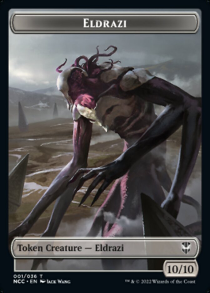 Eldrazi // Human Soldier Double-sided Token [Streets of New Capenna Commander Tokens] | PLUS EV GAMES 