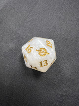 March of the Machine Gold on Pearl Oversized Spindown Die