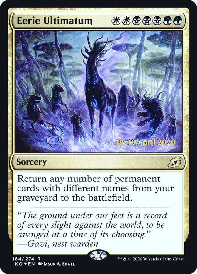 Eerie Ultimatum  [Ikoria: Lair of Behemoths Prerelease Promos] | PLUS EV GAMES 