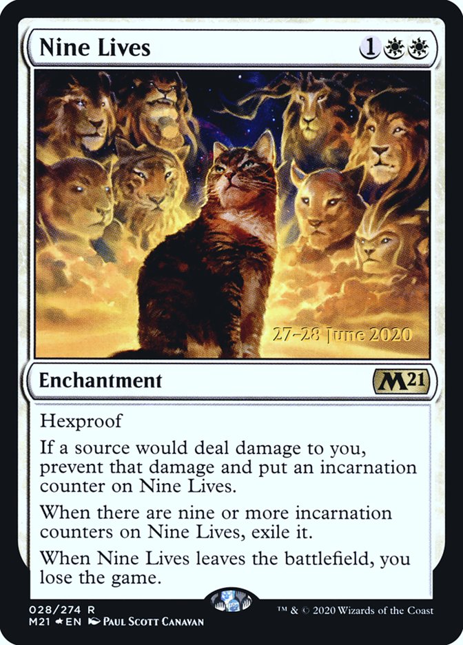 Nine Lives  [Core Set 2021 Prerelease Promos] | PLUS EV GAMES 