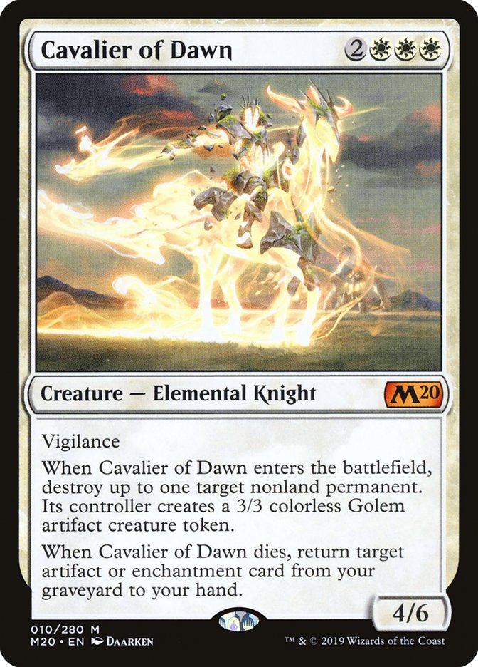 Cavalier of Dawn [Core Set 2020] | PLUS EV GAMES 