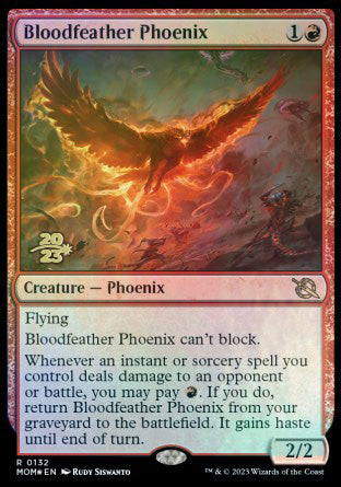 Bloodfeather Phoenix [March of the Machine Prerelease Promos] | PLUS EV GAMES 