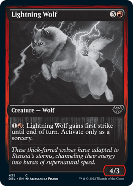 Lightning Wolf [Innistrad: Double Feature] | PLUS EV GAMES 