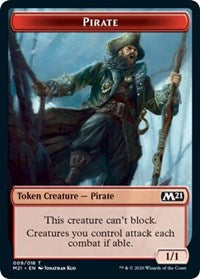 Pirate // Treasure Double-sided Token [Core Set 2021 Tokens] | PLUS EV GAMES 