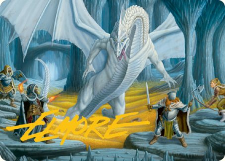 Cave of the Frost Dragon Art Card (Gold-Stamped Signature) [Dungeons & Dragons: Adventures in the Forgotten Realms Art Series] | PLUS EV GAMES 