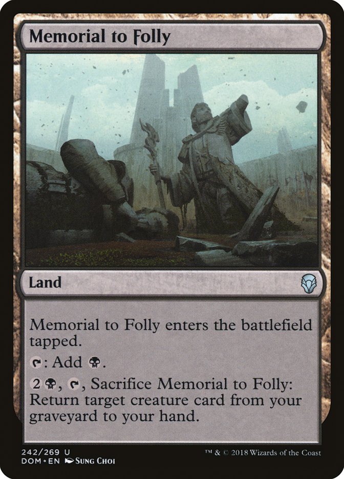 Memorial to Folly [Dominaria] | PLUS EV GAMES 